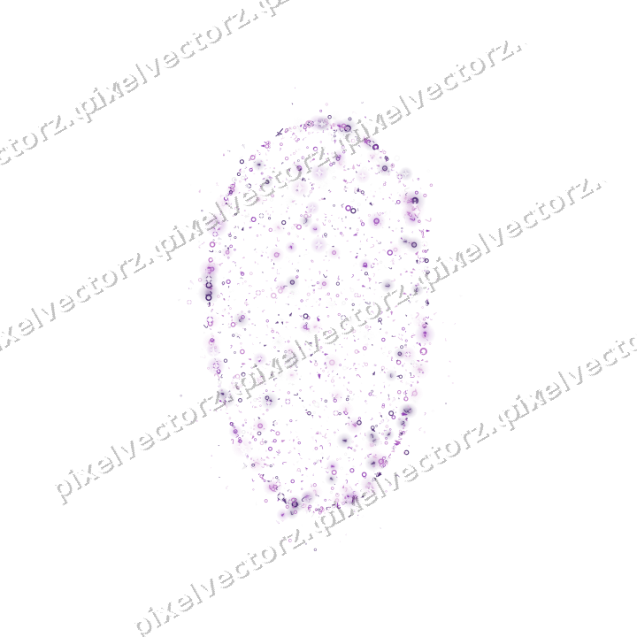 Seamless glitter easter egg in purple on a transparent background