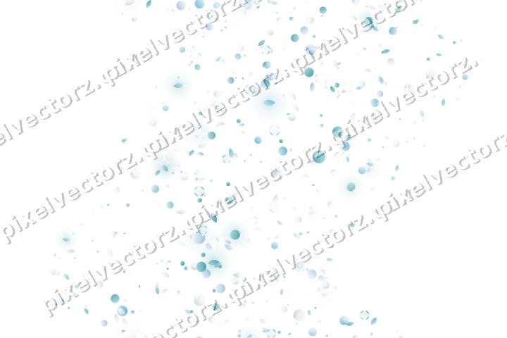 Nahtloses Glitzerband aus Tropfen und Punkten auf transparentem Grund