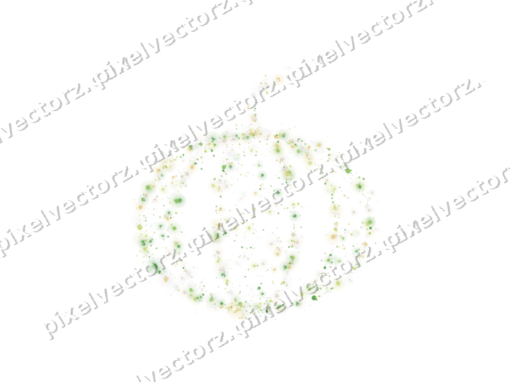 Seamless glitter pumpkin of baubles on a transparent background