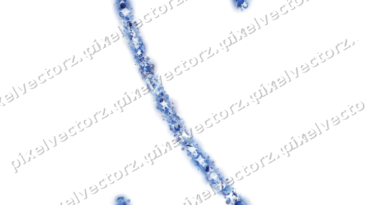 Nahtloser Glitzerbogen in Blau und Türkis auf transparentem Grund