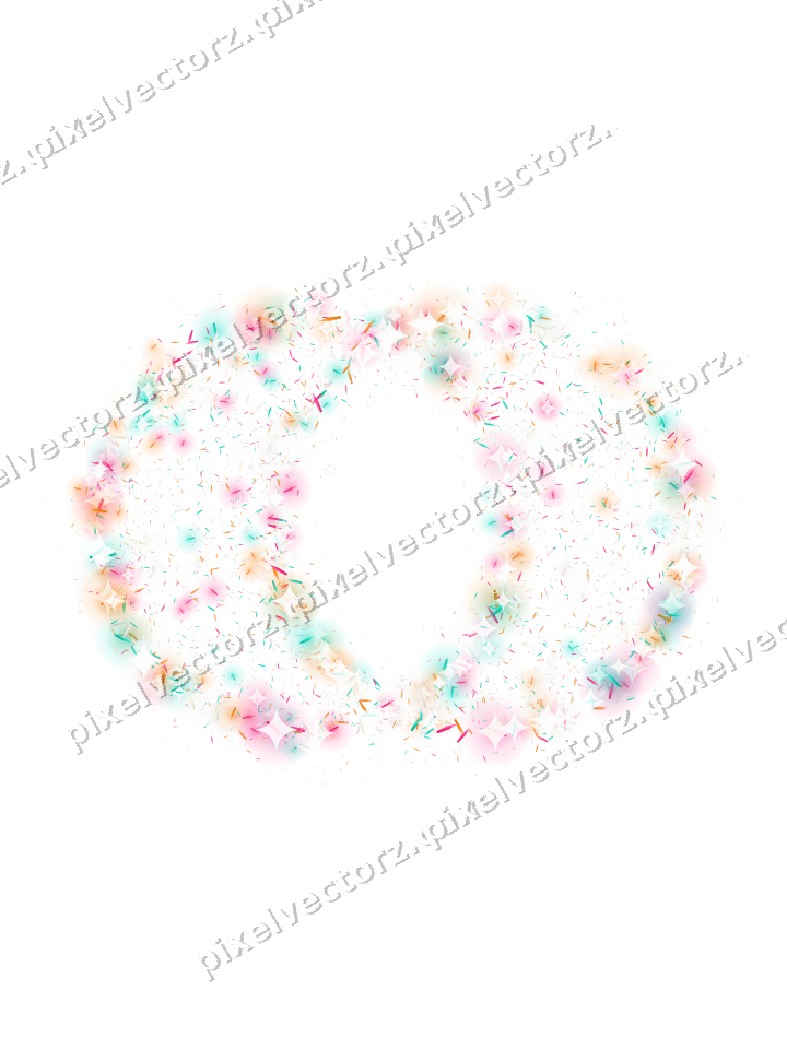 Seamless glitter wedding rings of shards on a transparent background