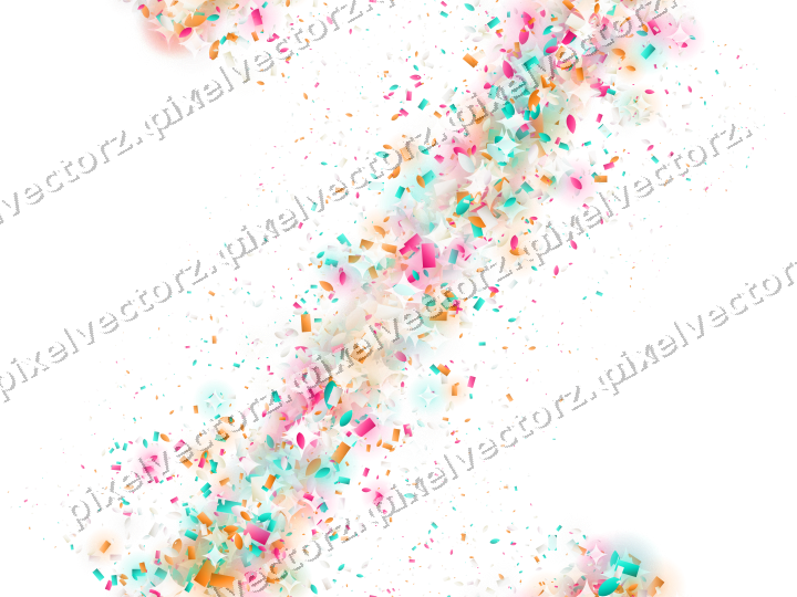 Seamless glitter band in pink and orange on a transparent background