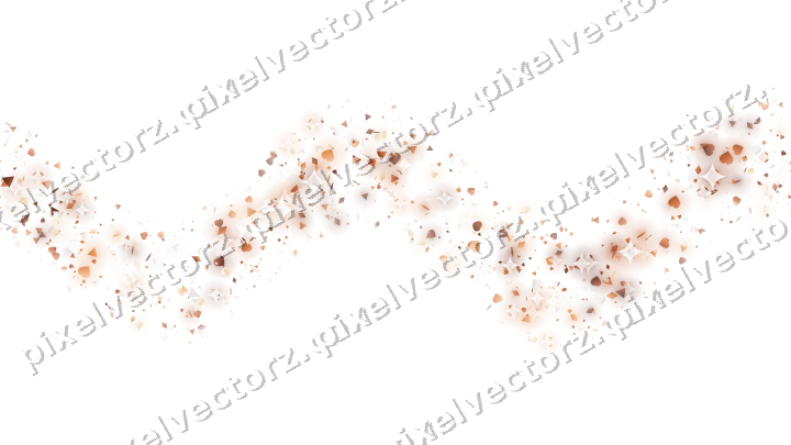 Nahtlose Glitzerwelle aus Herzen und Rauten auf transparentem Grund