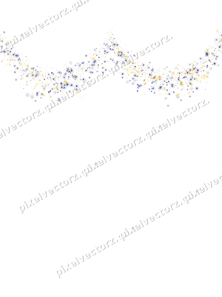 Seamless glitter garland of eggs and masks on a transparent background