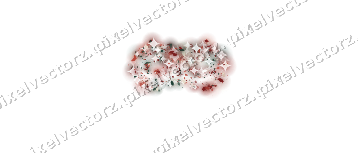 Seamless glitter carnival mask of droplets on a transparent background