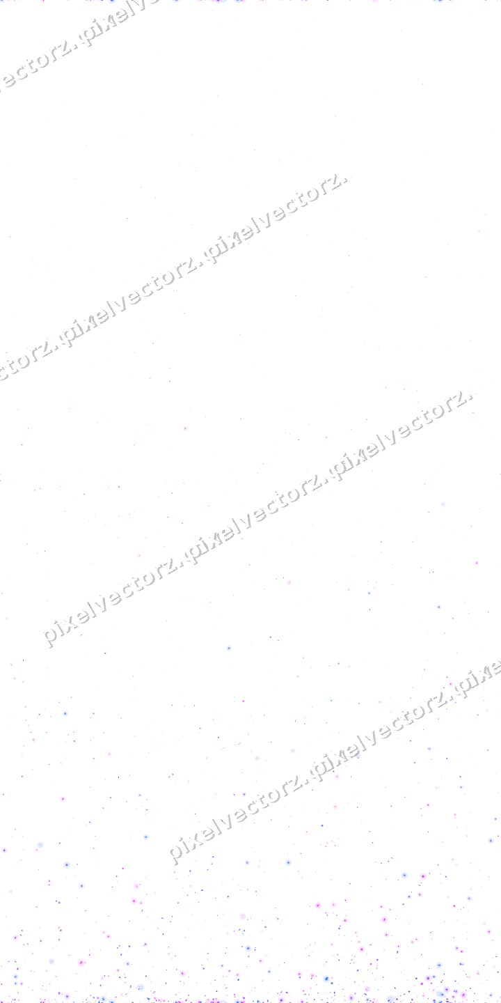 Seamless rising glitter in purple and blue on a transparent background