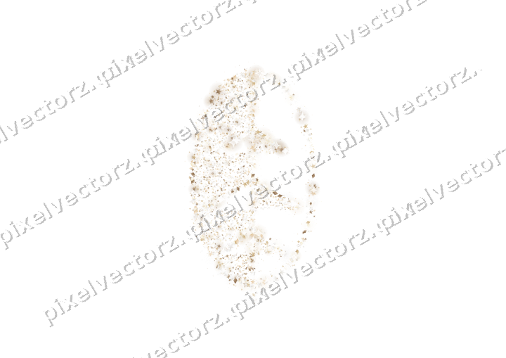 Seamless glitter leaf in amber on a transparent background