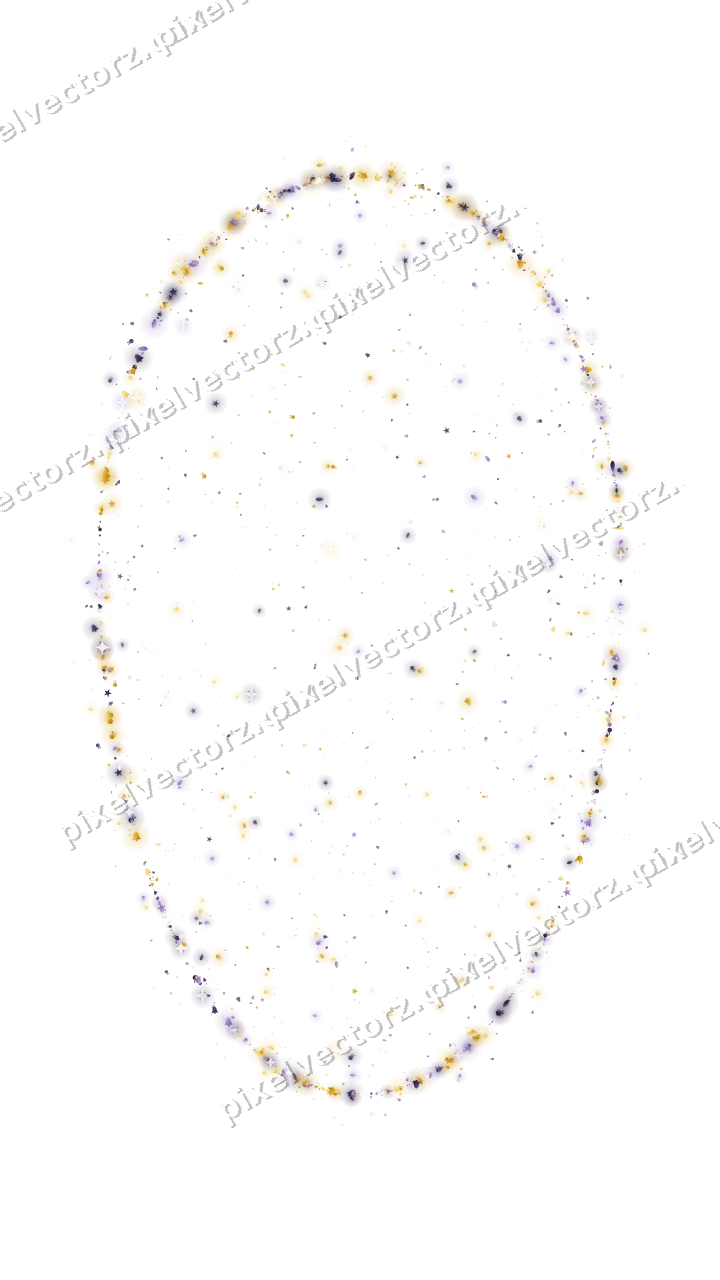 Seamless glitter easter egg in amber on a transparent background