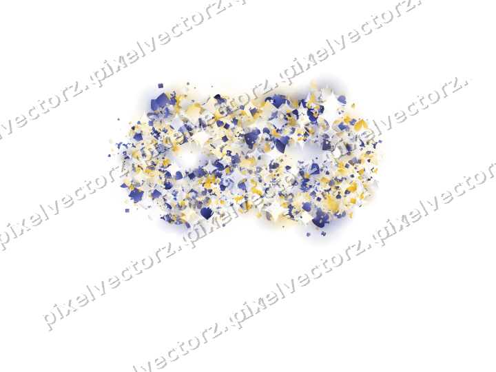 Seamless glitter carnival mask on a transparent background
