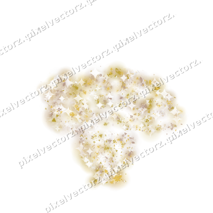 Seamless glitter turkey in amber on a transparent background