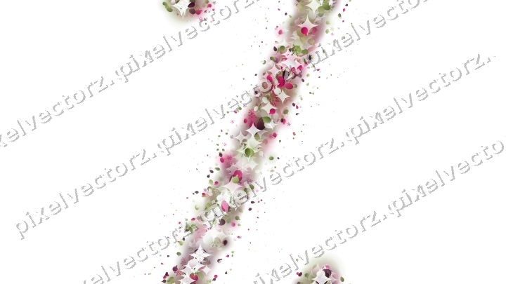 Seamless glitter band in lime and pink on a transparent background