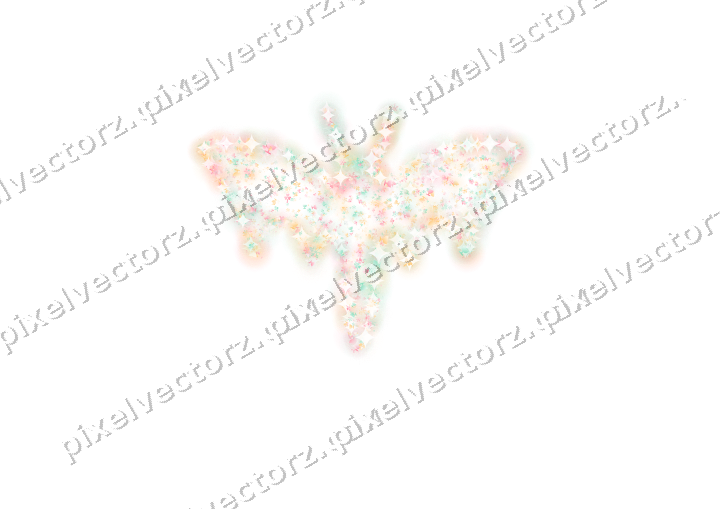 Seamless glitter bat in pale pink on a transparent background