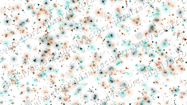 Seamless glitter scatter in orange on a transparent background