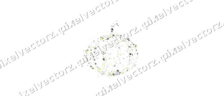 Seamless glitter pumpkin of baubles on a transparent background