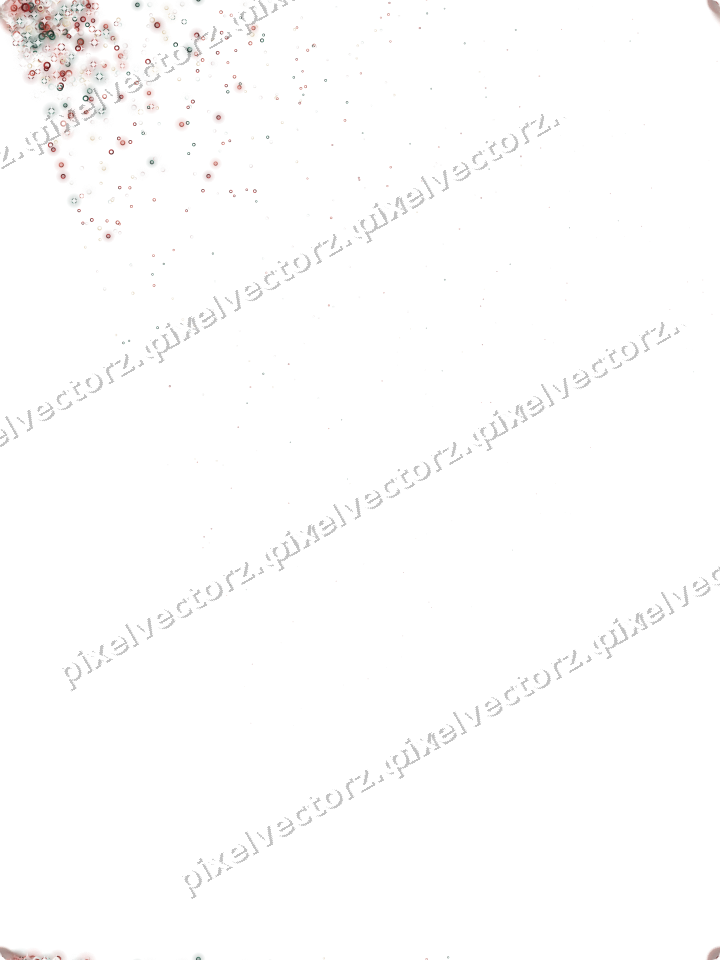 Seamless glitter corner of rings on a transparent background