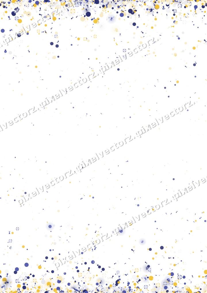 Seamless glitter border in dark blue on a transparent background