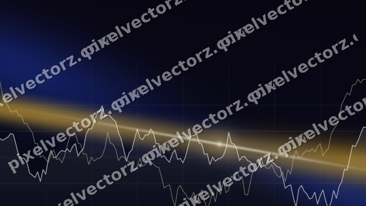 Leuchtender Neon Diagramm Hintergrund in Bernstein und Blau