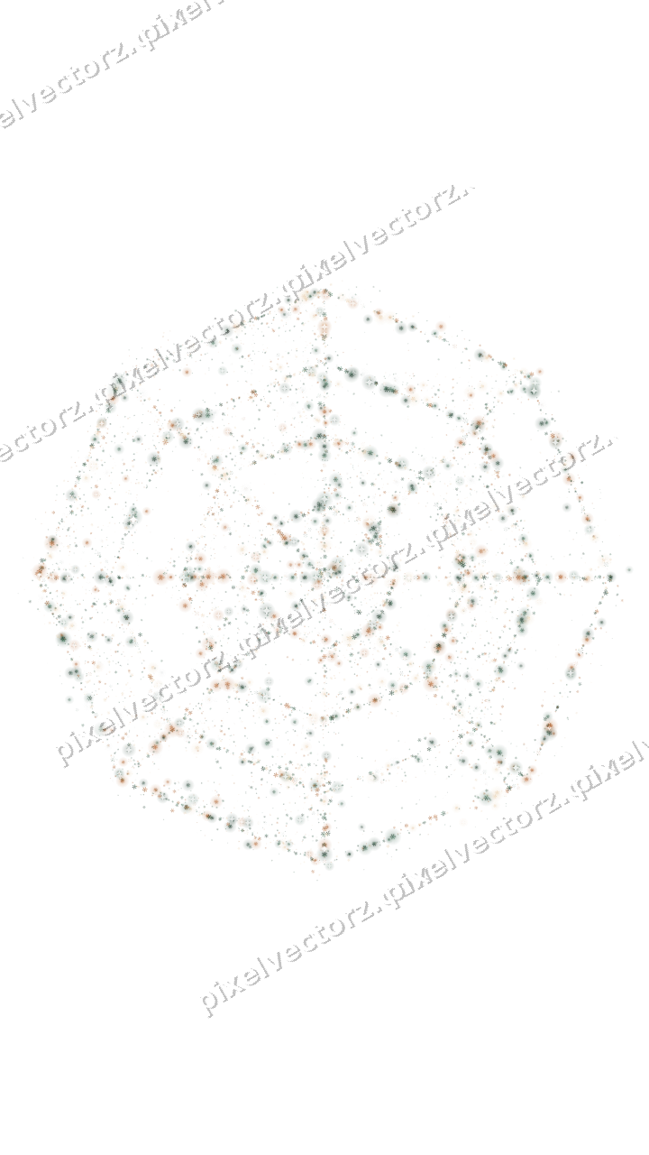 Seamless glitter spider web of snowflakes on a transparent background