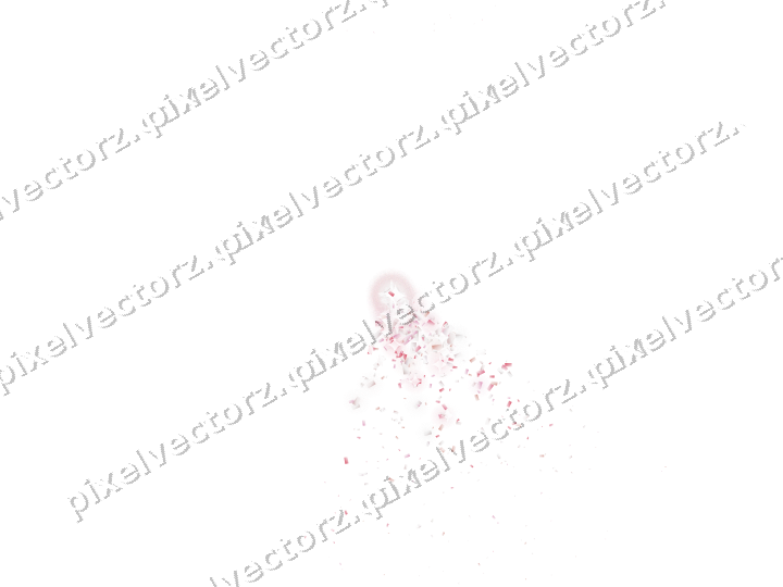 Seamless glitter corner of confetti on a transparent background