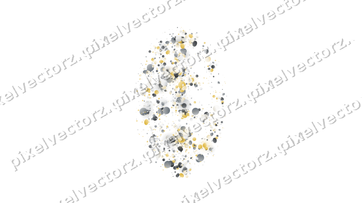 Seamless glitter leaf of pumpkins and dots on a transparent background