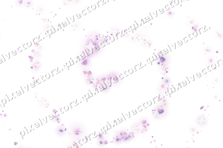Nahtlose Glitzerspirale in Magenta und Violett auf transparentem Grund