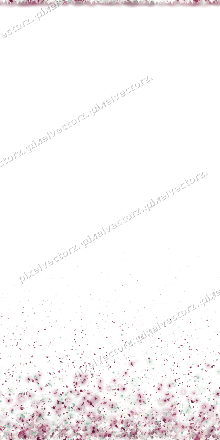 Seamless rising glitter in dark pink on a transparent background