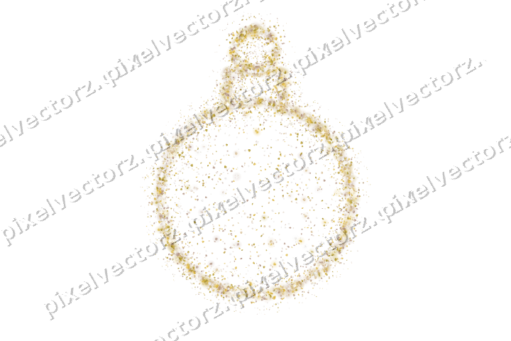 Seamless glitter bauble of hearts and eggs on a transparent background