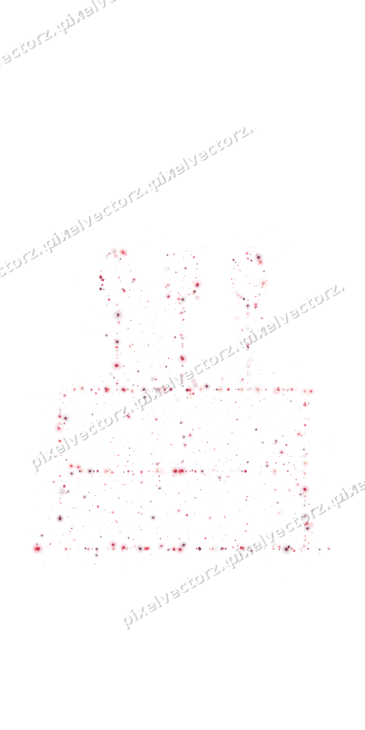 Seamless glitter birthday cake of masks on a transparent background