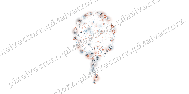 Seamless glitter balloon in orange on a transparent background