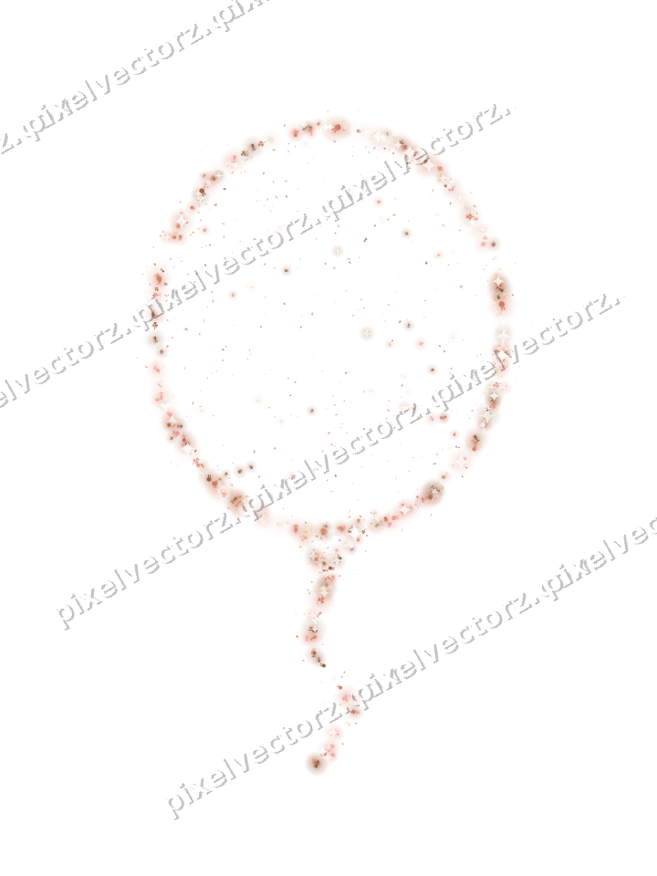 Seamless glitter balloon in orange and red on a transparent background