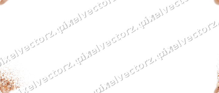 Seamless glitter corner on a transparent background