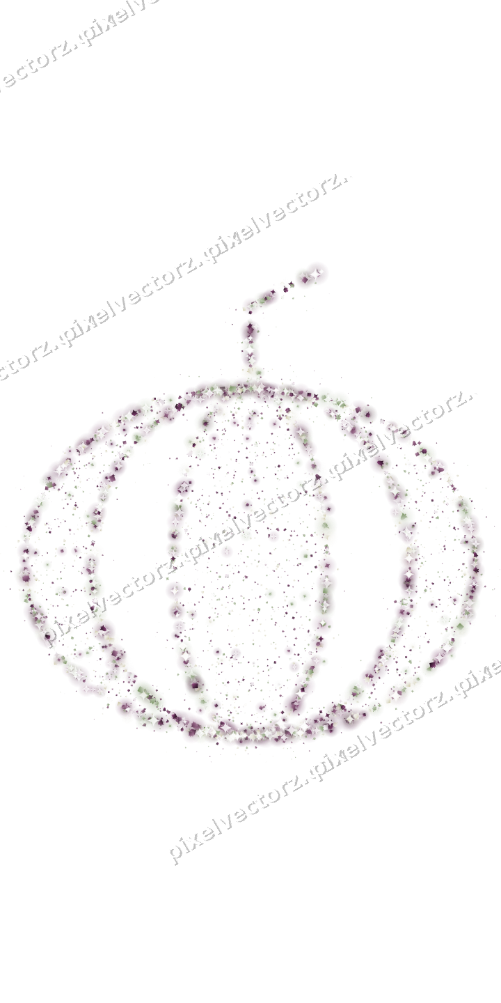 Seamless glitter pumpkin in dark magenta on a transparent background