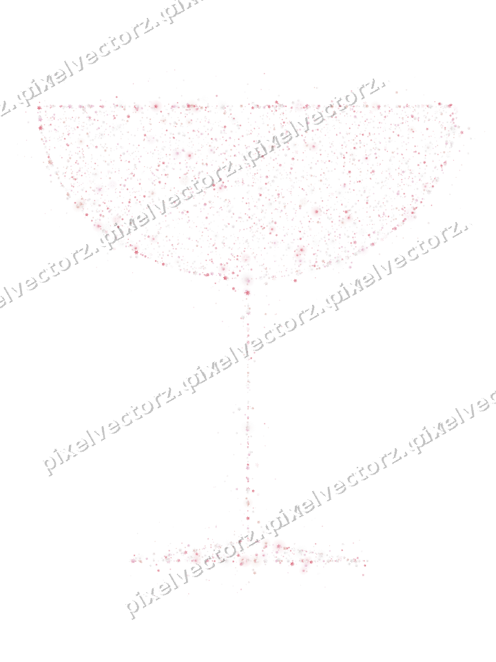 Seamless glitter champagne coupe of stars on a transparent background