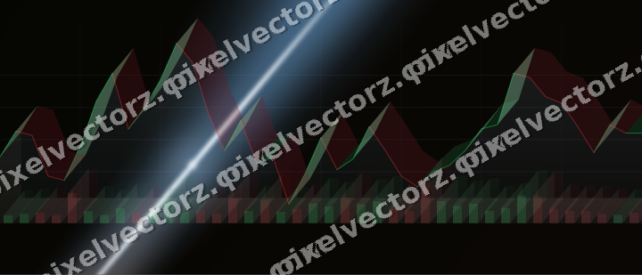 Leuchtender Neon Diagramm Hintergrund in Blau und Orange