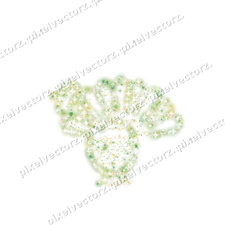 Seamless glitter turkey in lime and yellow on a transparent background