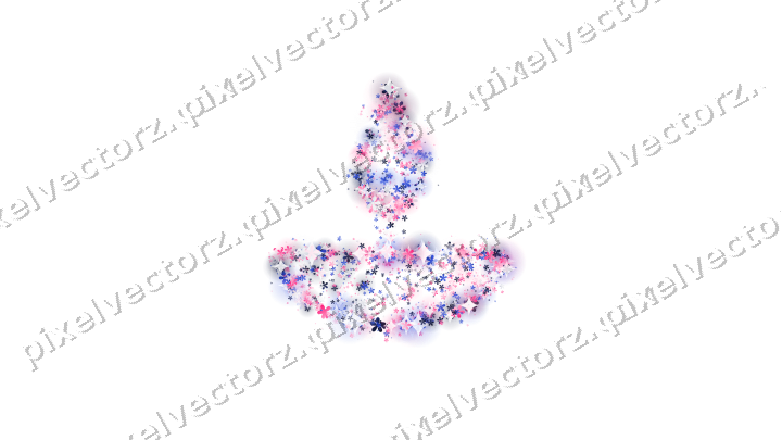 Seamless glitter diya lamp of flowers on a transparent background