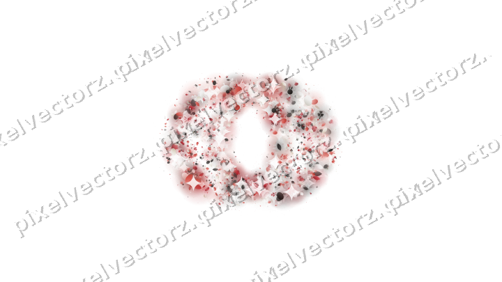 Seamless glitter wedding rings in red on a transparent background