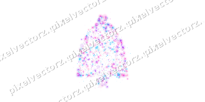 Seamless glitter bell in magenta on a transparent background