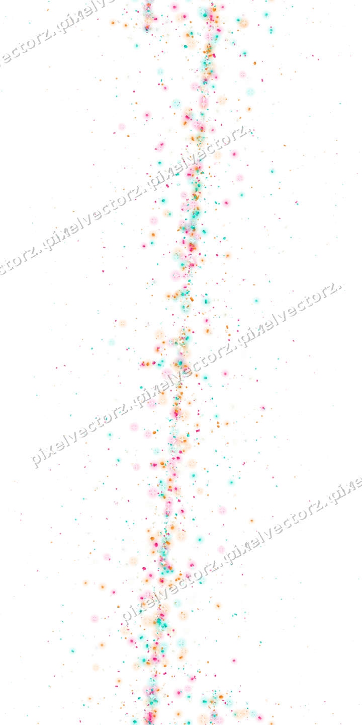 Seamless glitter band in pink and orange on a transparent background