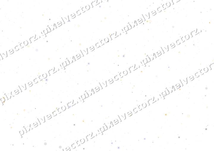 Seamless glitter scatter of stars in amber on a transparent background