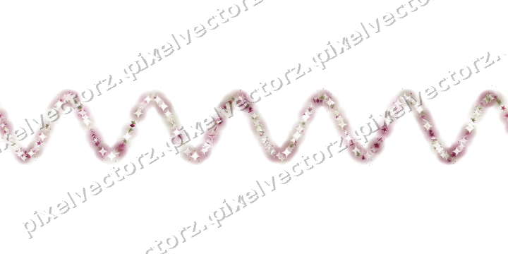 Seamless glitter wave in dark pink on a transparent background