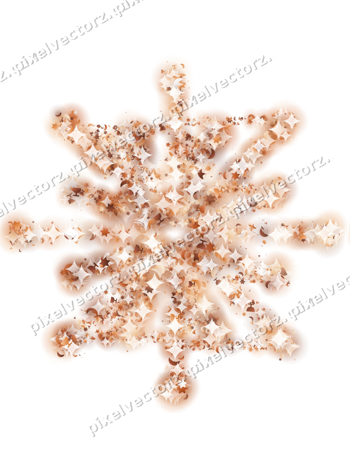 Seamless glitter firework on a transparent background
