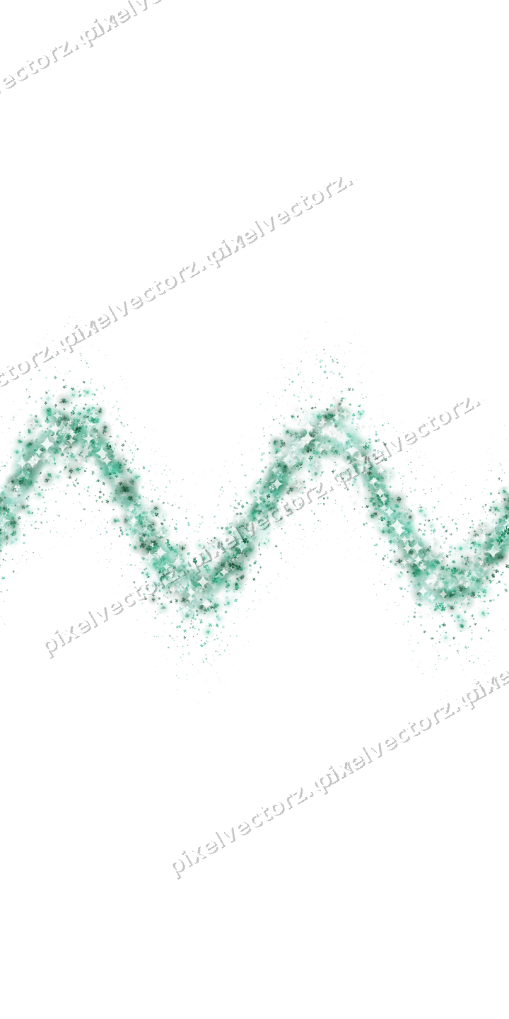Seamless glitter wave of shamrocks on a transparent background