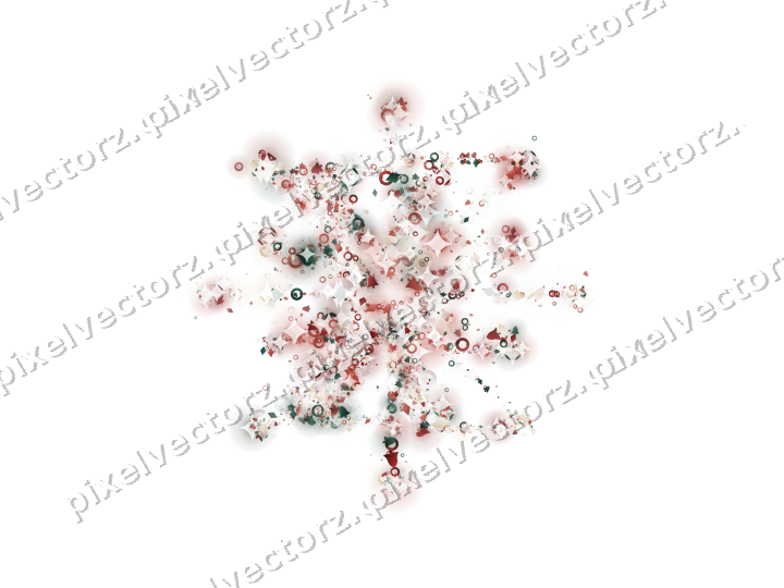 Seamless glitter firework in dark red on a transparent background