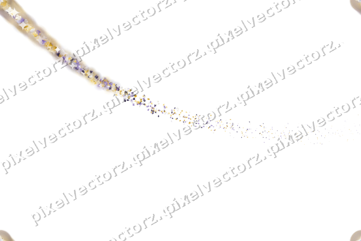 Seamless star trail of eggs and masks on a transparent background