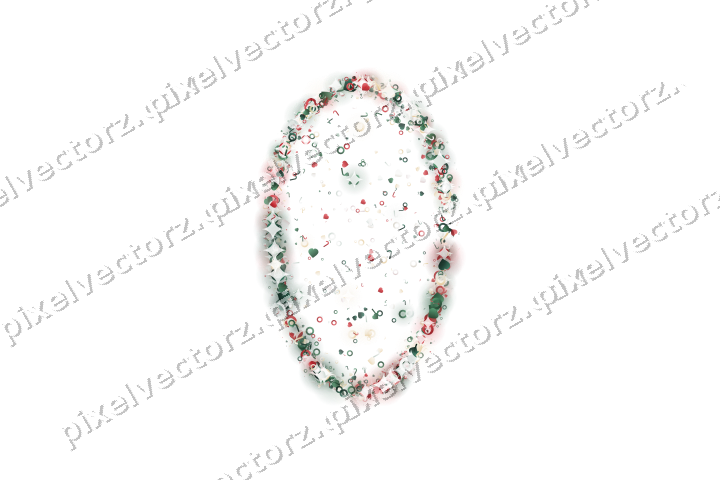 Seamless glitter easter egg in dark green on a transparent background