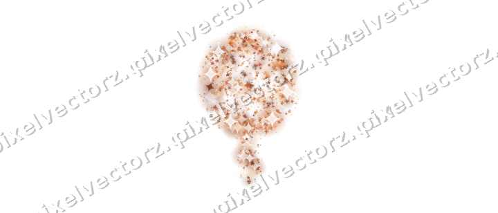Seamless glitter balloon on a transparent background