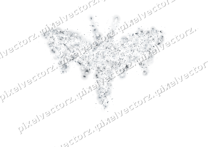 Seamless glitter bat of leaves on a transparent background