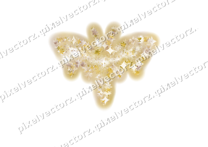 Seamless glitter bat in amber on a transparent background