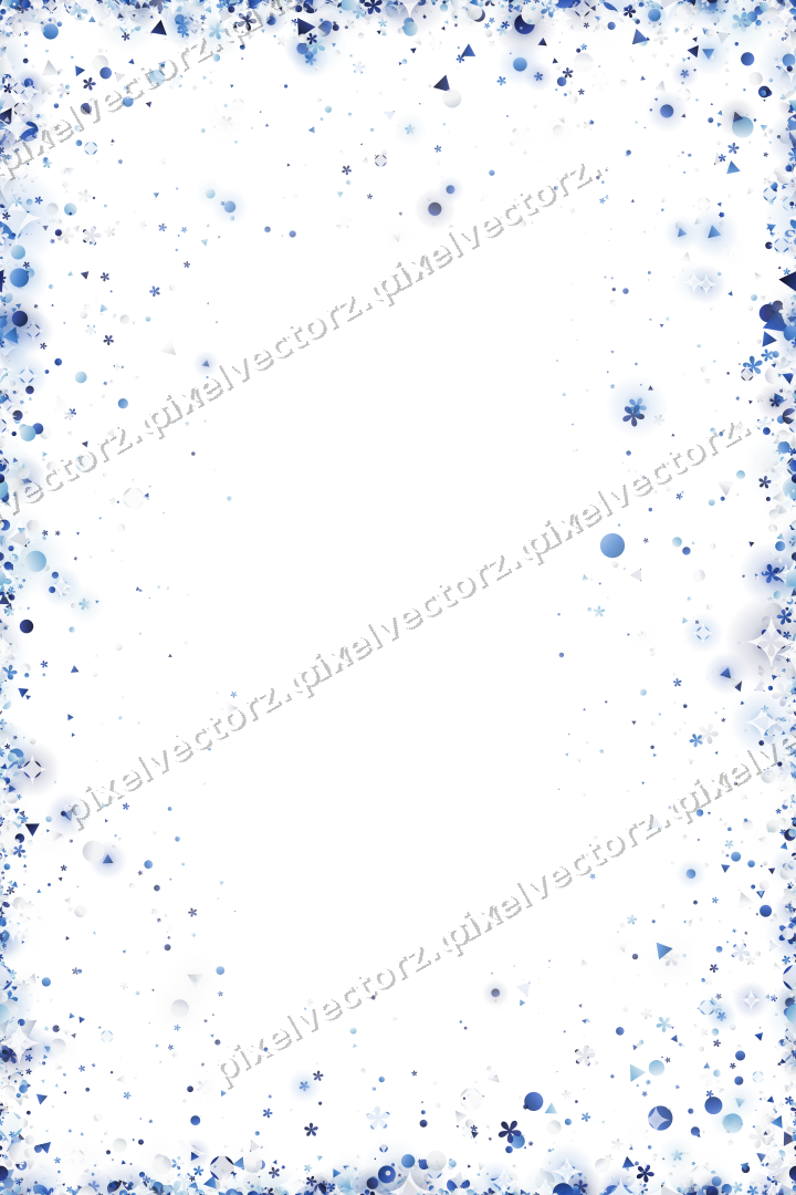 Nahtlose Glitzervignette in Blau und Türkis auf transparentem Grund